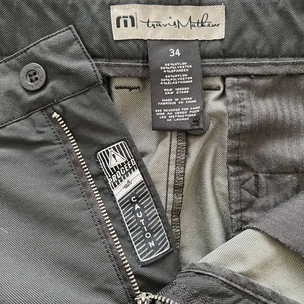 Travis Mathew Men's Shorts Black Size 34